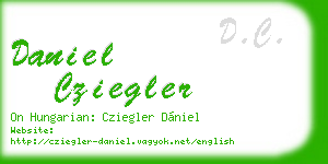 daniel cziegler business card